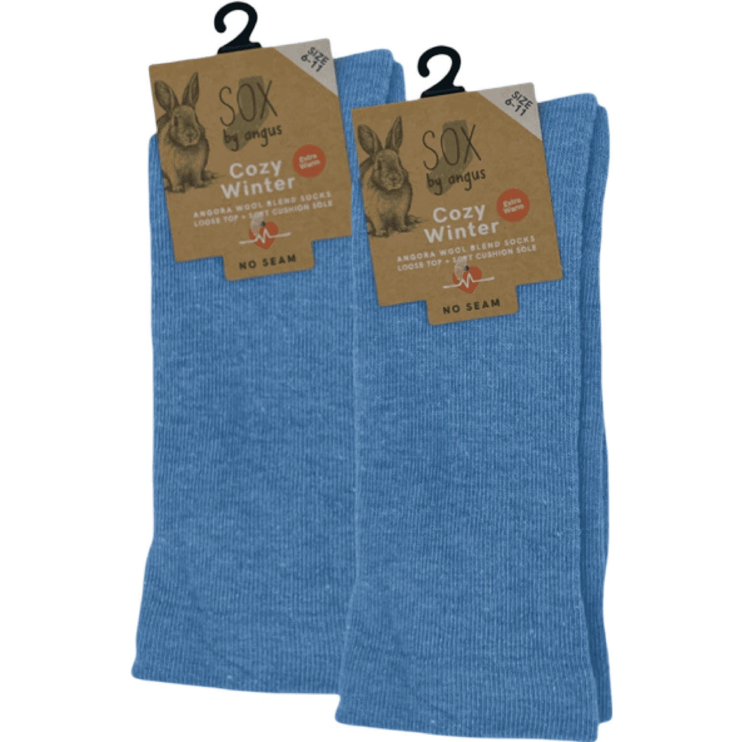 Cozy Sky Angora Socks No Seams Ultimate Comfort for Happy Feet!